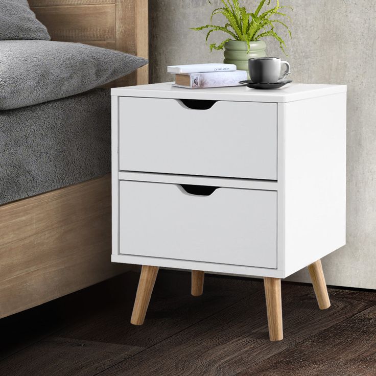 White side drawer